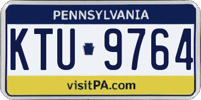 PA license plate KTU9764