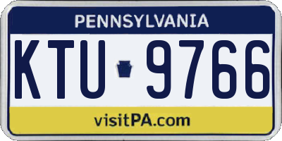 PA license plate KTU9766