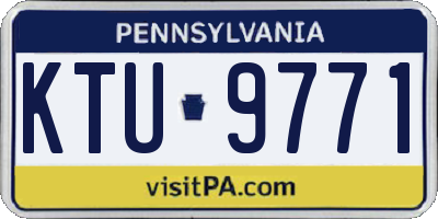 PA license plate KTU9771