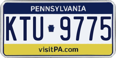 PA license plate KTU9775