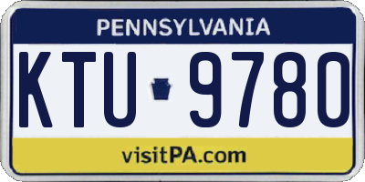 PA license plate KTU9780