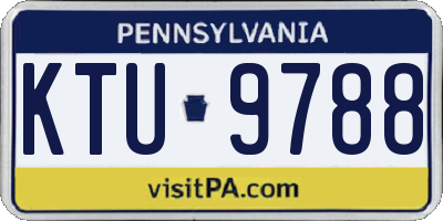 PA license plate KTU9788