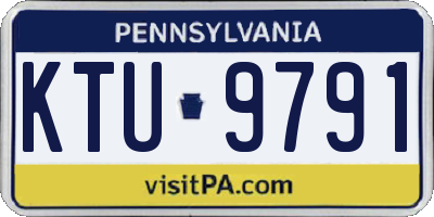 PA license plate KTU9791