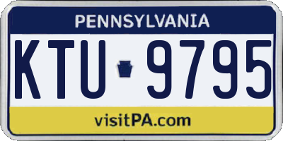 PA license plate KTU9795