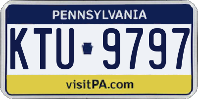 PA license plate KTU9797