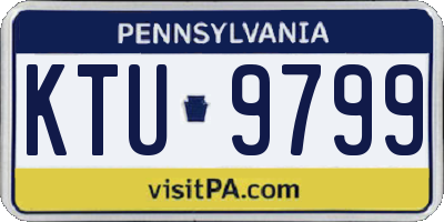 PA license plate KTU9799