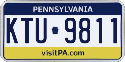 PA license plate KTU9811