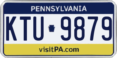 PA license plate KTU9879