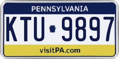 PA license plate KTU9897