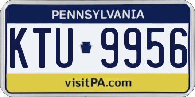 PA license plate KTU9956