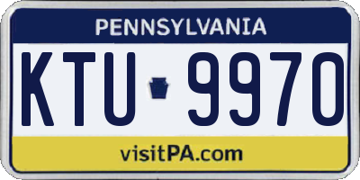 PA license plate KTU9970
