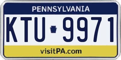 PA license plate KTU9971