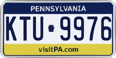 PA license plate KTU9976