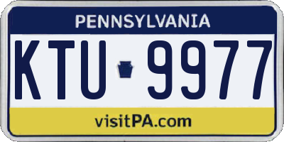 PA license plate KTU9977