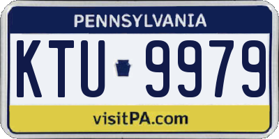 PA license plate KTU9979