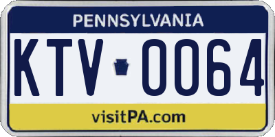 PA license plate KTV0064