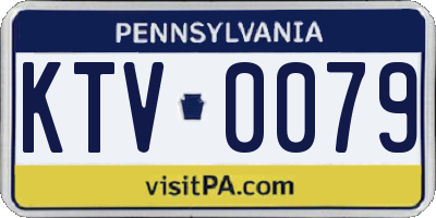 PA license plate KTV0079