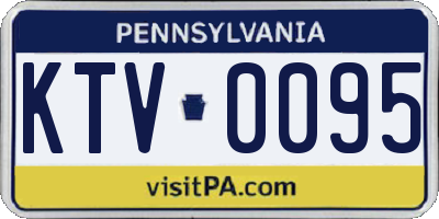 PA license plate KTV0095