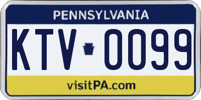 PA license plate KTV0099