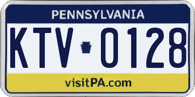 PA license plate KTV0128