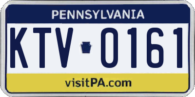 PA license plate KTV0161