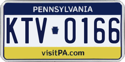 PA license plate KTV0166