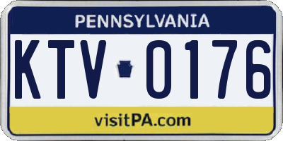 PA license plate KTV0176