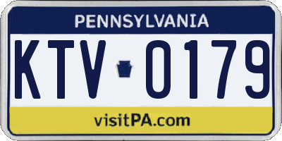PA license plate KTV0179