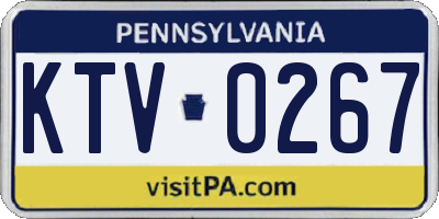 PA license plate KTV0267