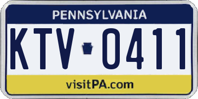 PA license plate KTV0411