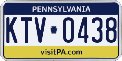 PA license plate KTV0438