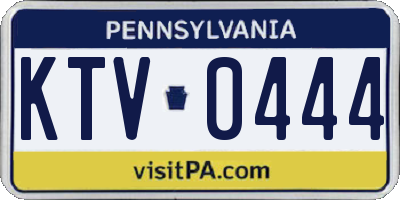 PA license plate KTV0444