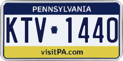 PA license plate KTV1440