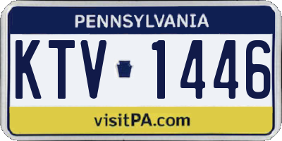PA license plate KTV1446