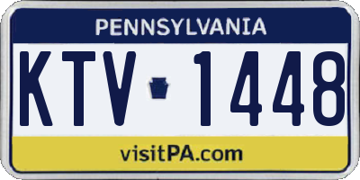 PA license plate KTV1448