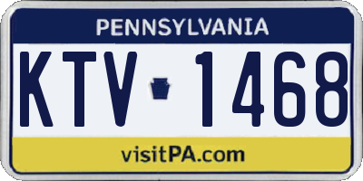 PA license plate KTV1468