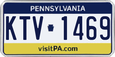 PA license plate KTV1469