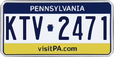 PA license plate KTV2471