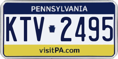 PA license plate KTV2495