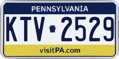 PA license plate KTV2529
