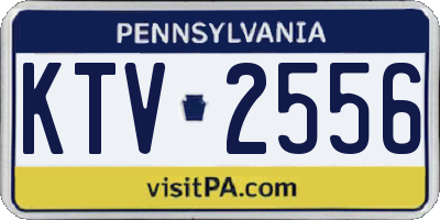 PA license plate KTV2556