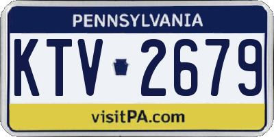 PA license plate KTV2679