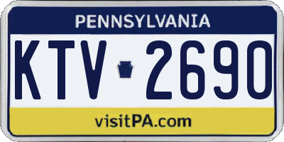 PA license plate KTV2690