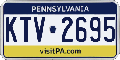 PA license plate KTV2695