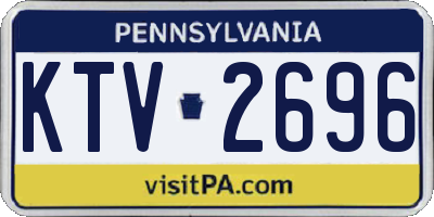 PA license plate KTV2696