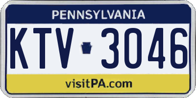PA license plate KTV3046