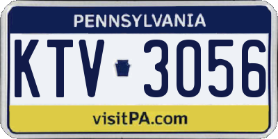 PA license plate KTV3056