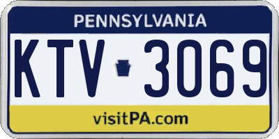 PA license plate KTV3069