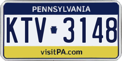 PA license plate KTV3148