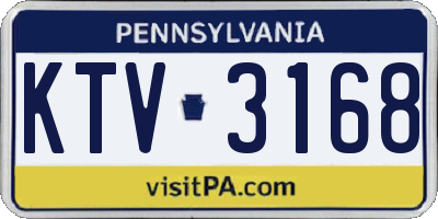 PA license plate KTV3168